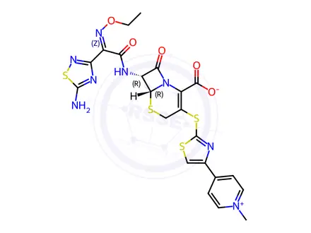 Chemical structure of Ceftaroline Fosamil Impurity 3