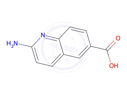 Chemical structure of 2-Aminoquinoline-6-carboxylic Acid