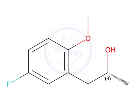 Chemical structure of (R)-1-(5-fluoro-2-methoxyphenyl)propan-2-ol