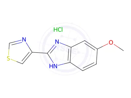 Chemical structure of 5-Hydroxy Thiabendazole Methyl Ether HCl