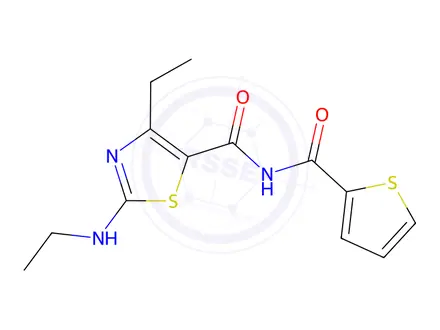 Chemical structure of N-Des(cyano-2-thienylmethyl)-N-(2-thienylcarbonyl) Ethaboxam