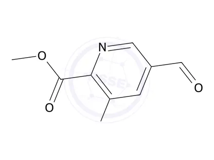 Chemical structure of Methyl 3-chloro-5-formylpicolinate