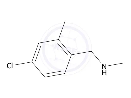 Chemical structure of 1-(4-Chloro-2-methylphenyl)-N-methylmethanamine