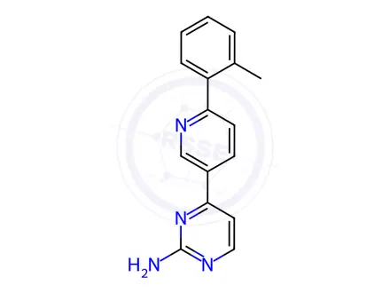 Chemical structure of 4-(6-o-Tolylpyridin-3-yl)-pyrimidin-2-ylamine