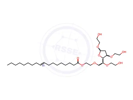 Chemical structure of Polysorbate 80