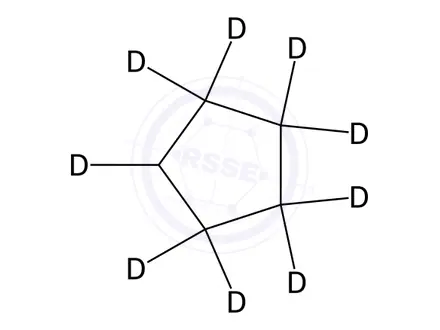 Chemical structure of Cyclopentane-d9