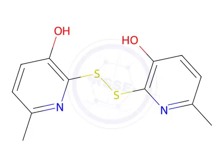 Chemical structure of 2,2'-Dithiobis(6-methylpyridin-3-ol)