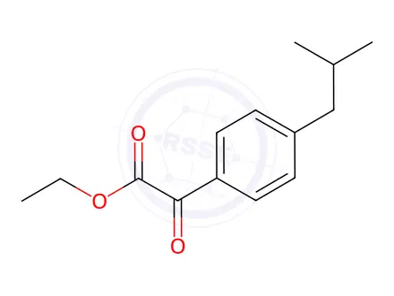 Chemical structure of Ethyl 2-(4-isobutylphenyl)-2-oxoacetate