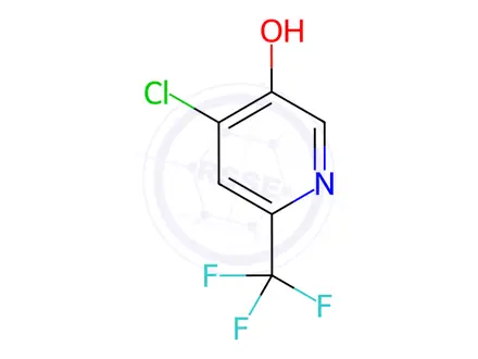 Chemical structure of 4-Chloro-6-(trifluoromethyl)pyridin-3-ol