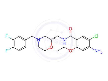 Chemical structure of 3,4-Difluoro Mosapride