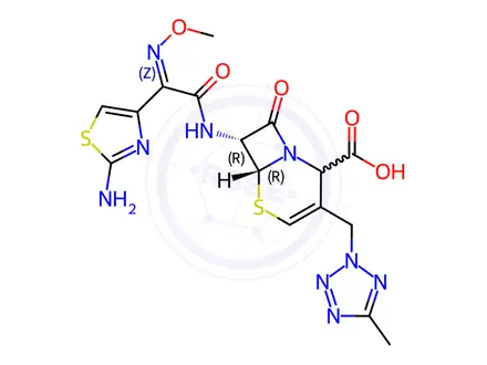 Chemical structure of Cefteram Impurity 1 (d2-Cefteram)