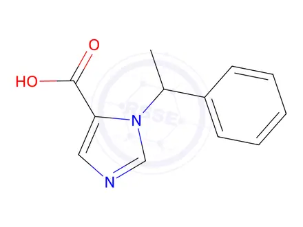 Chemical structure of 3-(1-PHENYL-ETHYL)-3H-IMIDAZOLE-4-CARBOXYLIC ACID