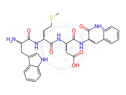 Chemical structure of GASTRIN (14-17) (HUMAN)