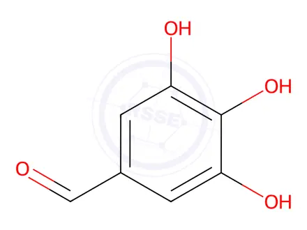 Chemical structure of 3,4,5-Trihydroxybenzaldehyde