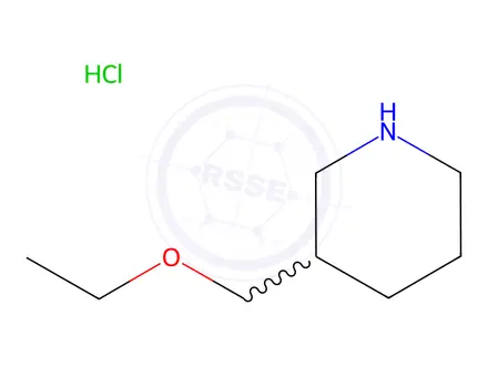 Chemical structure of 3-(Ethoxymethyl)piperidine hydrochloride
