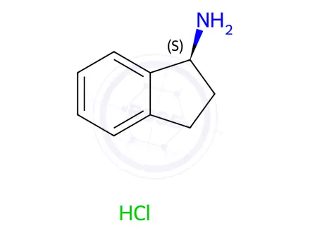Chemical structure of (S)-(+)-1-Aminoindane Hydrochloride