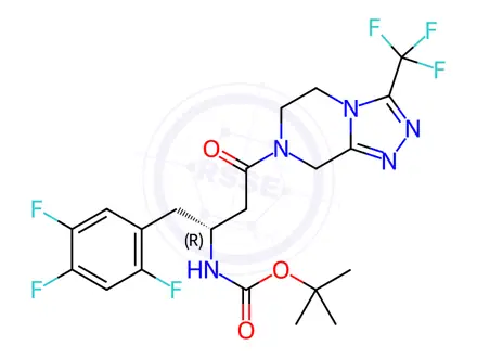 Chemical structure of N-Boc-Sitagliptin