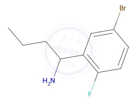 Chemical structure of 1-(5-Bromo-2-fluorophenyl)butan-1-amine