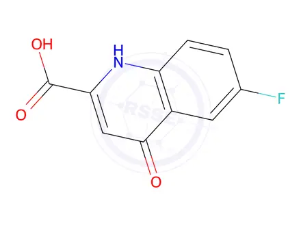 Chemical structure of 6-Fluoro-4-oxo-1,4-dihydroquinoline-2-carboxylic acid