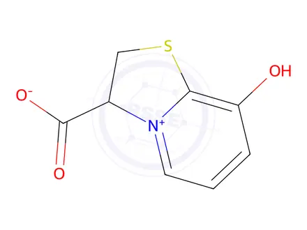 Chemical structure of 3-Carboxylato-2,3-dihydro-8-hydroxythiazolo[3,2-a]pyridinium