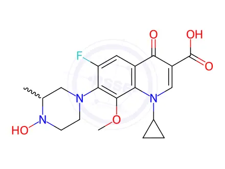 Chemical structure of Gatifloxacin Impurity 1