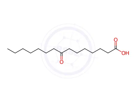 Chemical structure of 8-Oxopentadecanoic acid