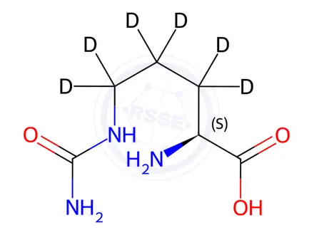 Chemical structure of L-Citrulline-[D6]