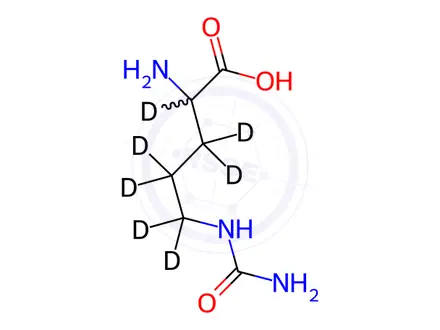 Chemical structure of L-Citrulline-[D7]