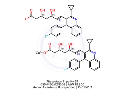 Chemical structure of Pitavastatin Impurity 19