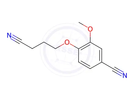Chemical structure of 4-(3-Cyanopropoxy)-3-methoxybenzonitrile