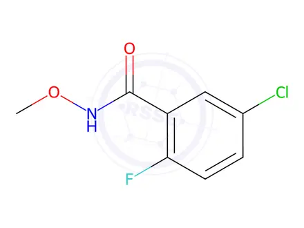 Chemical structure of Benzamide, 5-chloro-2-fluoro-N-methoxy-