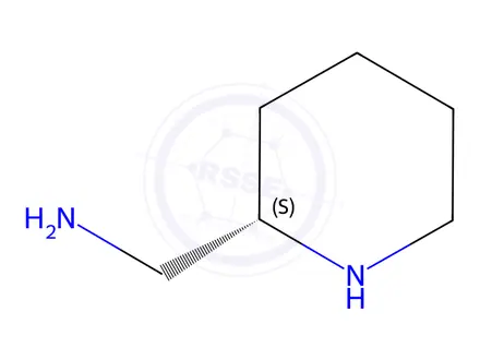 Chemical structure of (2S)-piperidin-2-ylmethanamine dihydrochloride