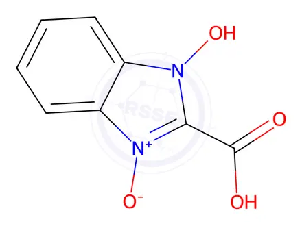 Chemical structure of 1H-Benzimidazole-2-carboxylicacid,1-hydroxy-,3-oxide(9CI)