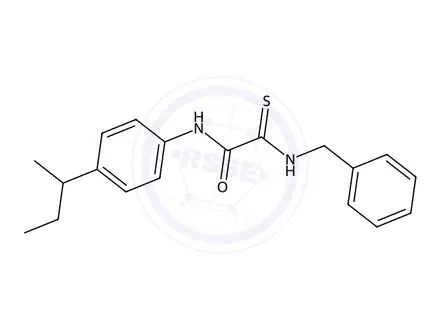 Chemical structure of 2-(Benzylamino)-N-(4-(sec-butyl)phenyl)-2-thioxoacetamide