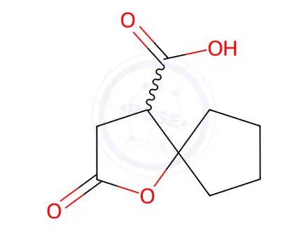 Chemical structure of 2-Oxo-1-oxaspiro[4.4]nonane-4-carboxylic Acid