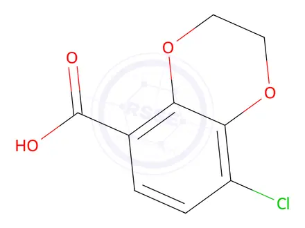 Chemical structure of 8-chloro-2,3-dihydro-1,4-benzodioxine-5-carboxylic Acid