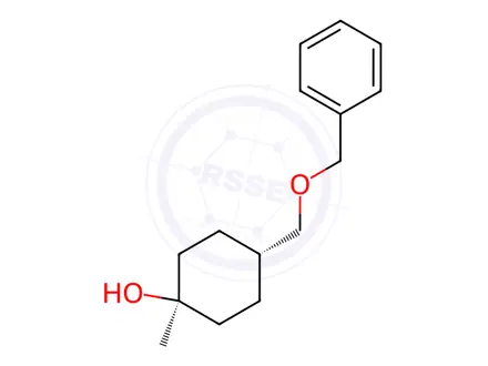 Chemical structure of rel-(1R,4r)-4-((benzyloxy)methyl)-1-methylcyclohexan-1-ol