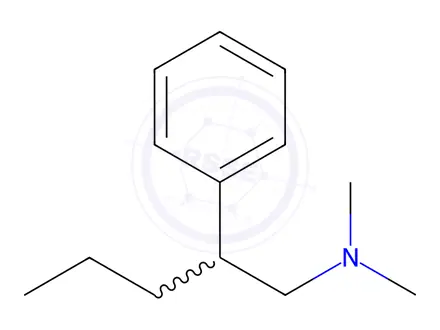 Chemical structure of N,N-Dimethyl-β-propylphenethylamine