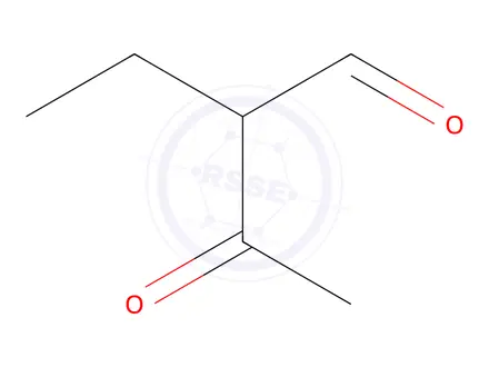 Chemical structure of Butanal, 2-ethyl-3-oxo-(9CI)