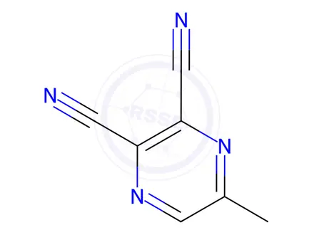 Chemical structure of 5-Methylpyrazine-2,3-dicarbonitrile