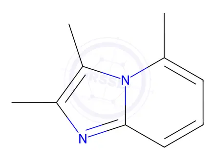 Chemical structure of 2,3,5-Trimethylimidazo(1,2-a)-pyridin