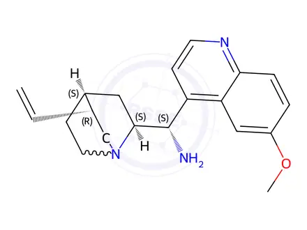 Chemical structure of 9S-Amino-9-deoxyquinine