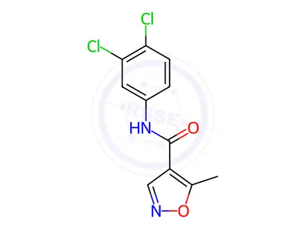 Chemical structure of N-(3,4-Dichlorophenyl)-5-methylisoxazole-4-carboxamide