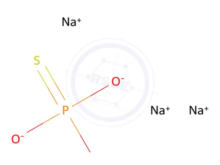 Chemical structure of Sodium thiophosphate hydrate