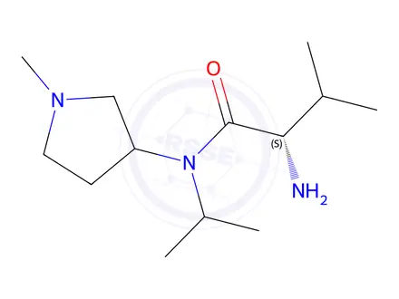 Chemical structure of 2-Amino-N-isopropyl-3-methyl-N-((S)-1-methylpyrrolidin-3-yl)butanamide