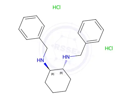 Chemical structure of (1R,2R)-N',N'-bis(phenylMethyl)-,1,2-CyclohexanediaMine Hydrochloride (1:2)