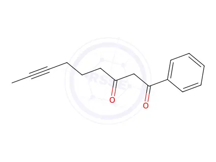 Chemical structure of 1-PHENYLNON-7-YNE-1,3-DIONE