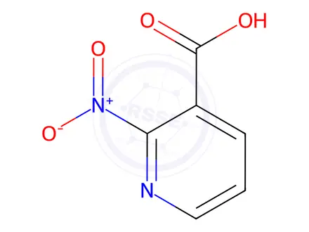 Chemical structure of 2-Nitronicotinic Acid