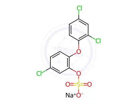 Chemical structure of Triclosan O-Sulfate Sodium Salt