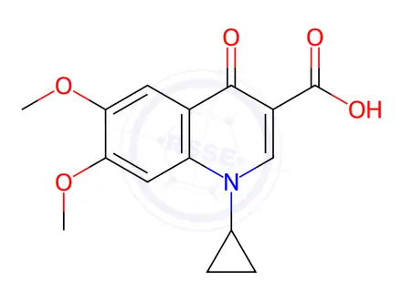 Chemical structure of Ciprofloxacin Impurity 58